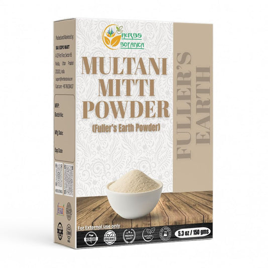 Herbs Botanica front packaging showing clean natural clay benefits