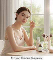 Herbs Botanica used in a nighttime routine for calming skin care