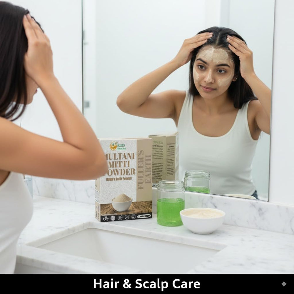 Herbs Botanica lifestyle bathroom setup suggesting routine use