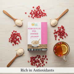 Herbs Botanica powder on spoon illustrating texture and easy measuring