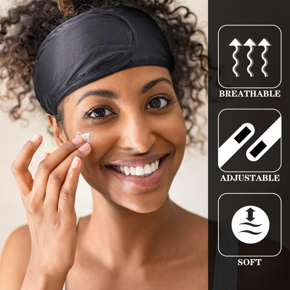 Hercicy close-up satin texture highlighting smooth fabric that reduces hair friction