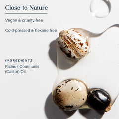HERITAGE STORE castor oil texture on skin showing rich nourishing moisture