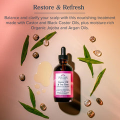 HERITAGE STORE applying oil to scalp demonstrating easy targeted use