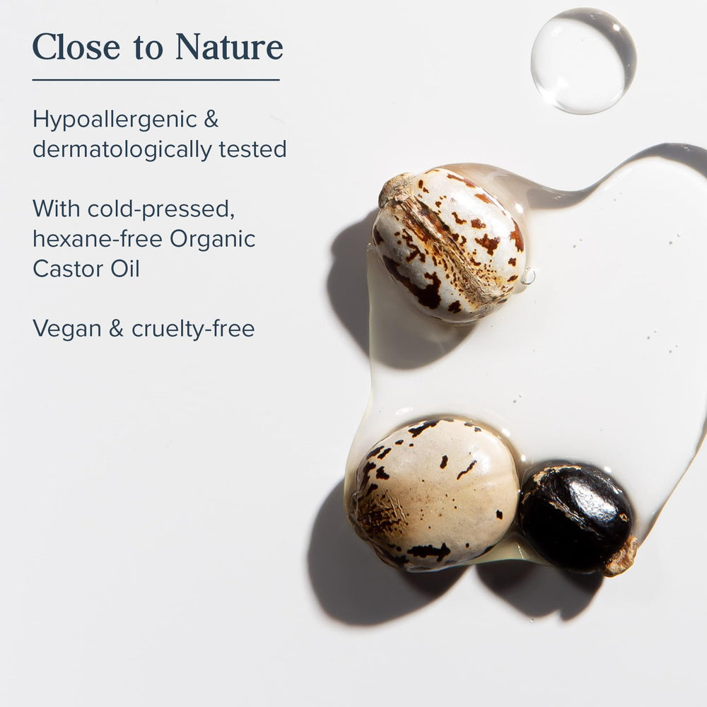 HERITAGE STORE close-up oil texture highlighting rich moisturizing feel