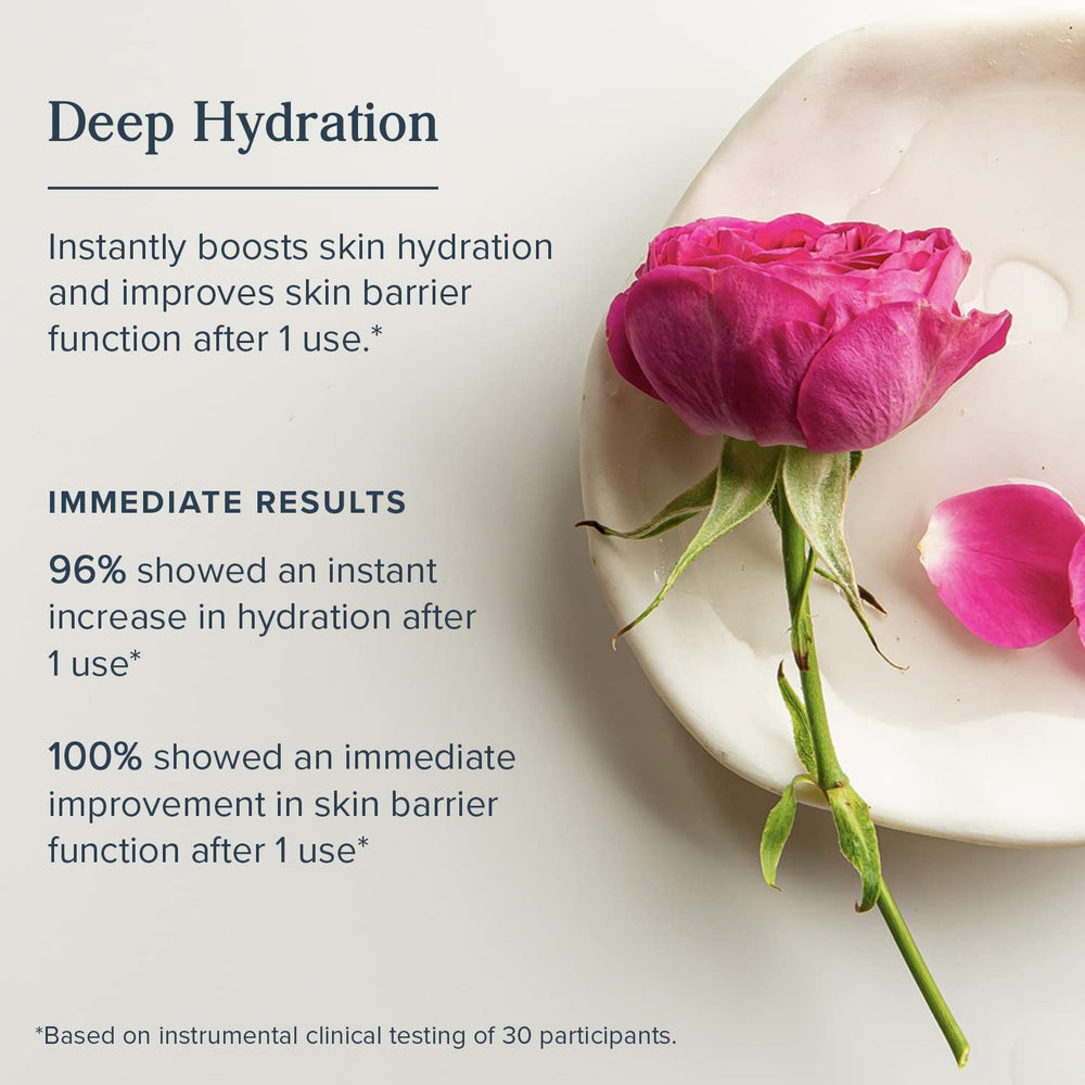 Heritage Store rosewater toner on cotton pad for targeted pore refinement