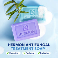 Hermon label close-up listing ingredients for clear transparency