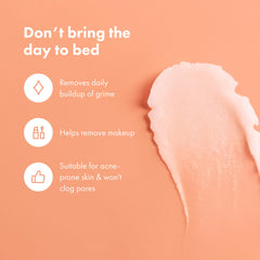 HERO COSMETICS emulsified balm with water illustrating rinse-ready milky texture