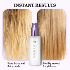 HerStyler serum droplet texture showing lightweight, non-greasy sheen