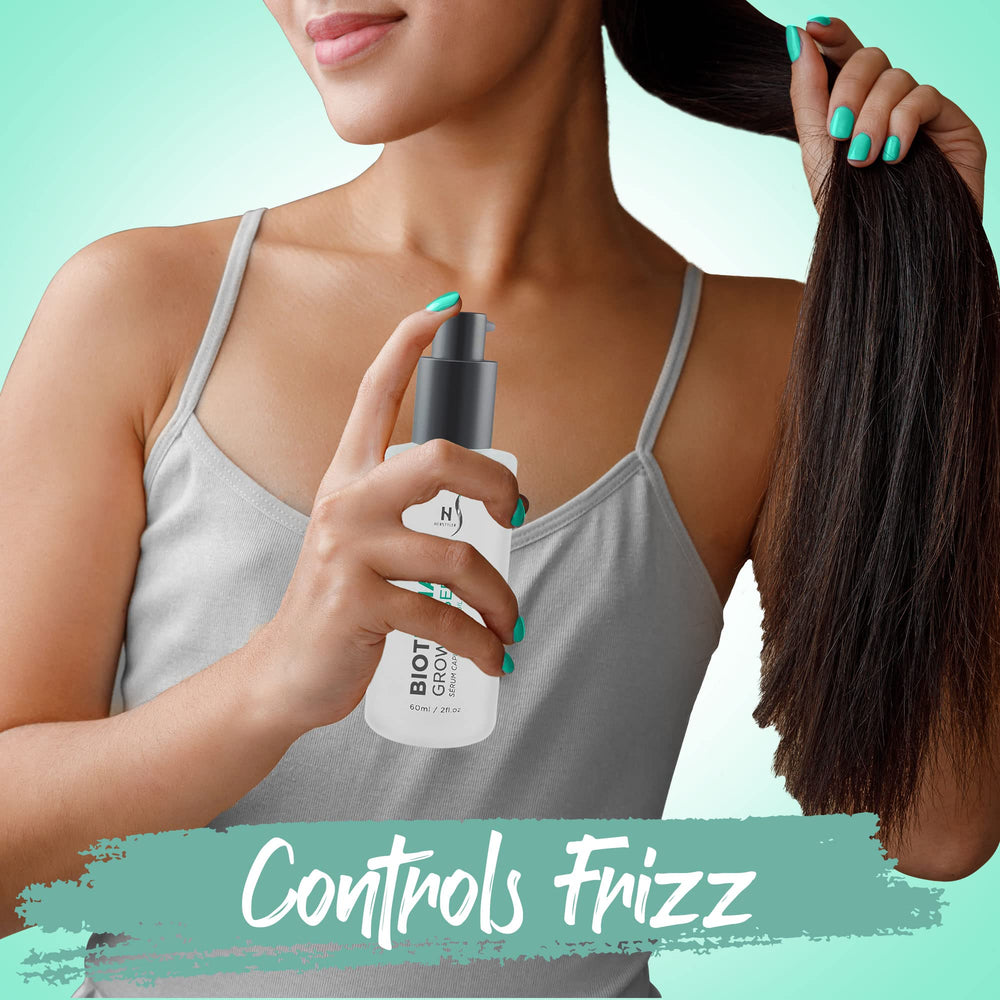 HerStyler applied to scalp demonstrating targeted application benefit