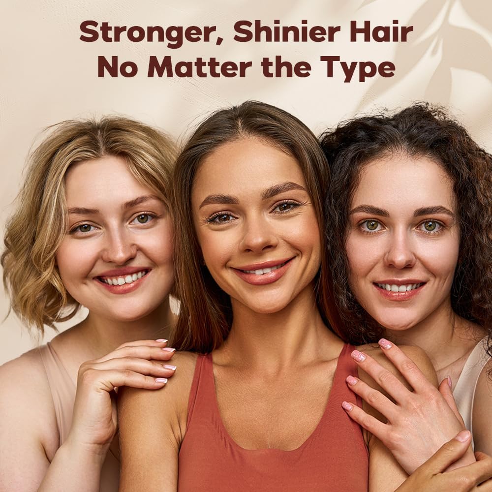 HerStyler serum applied to damp hair to improve manageability and prep