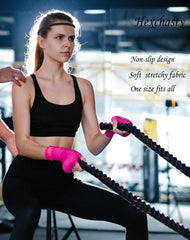Hexchasty headband worn by runner staying put and keeping hair and sweat away