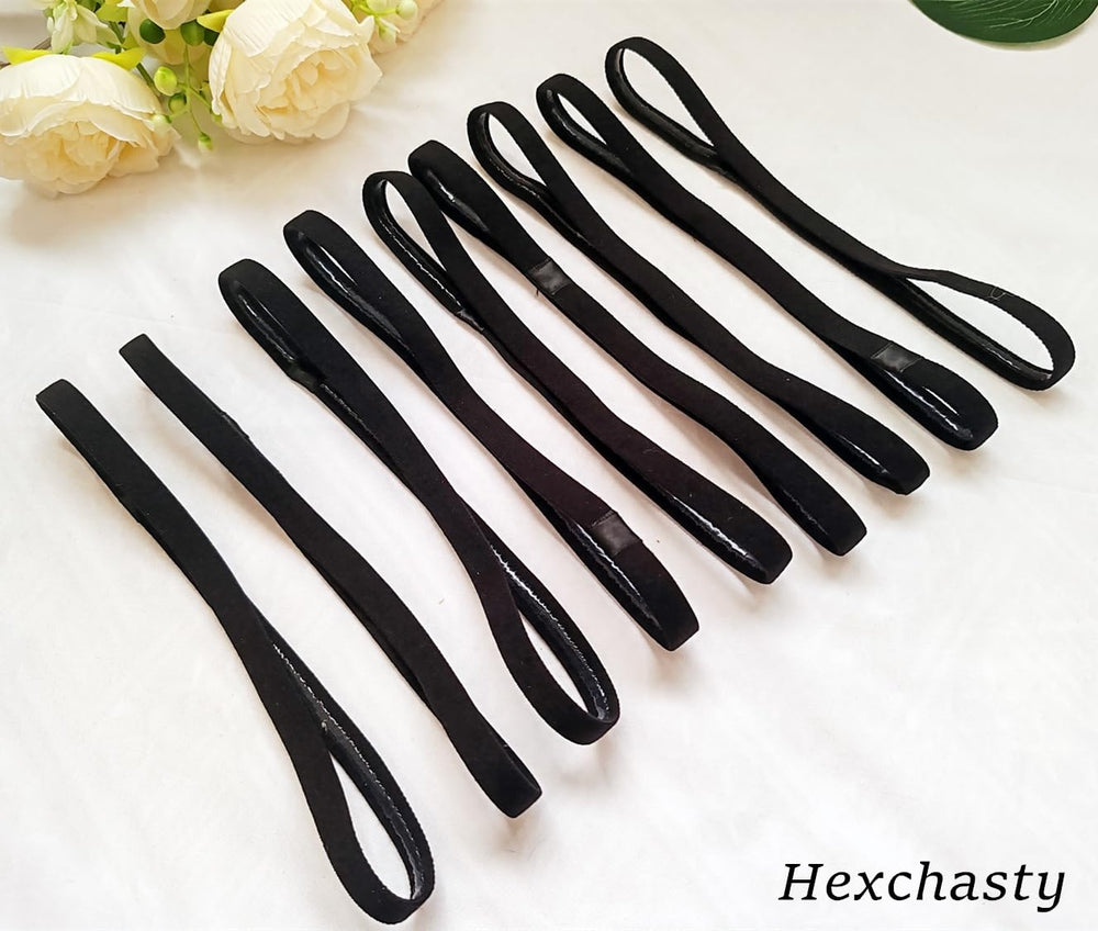 Hexchasty headband worn by runner keeping hair and sweat away