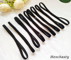 Hexchasty headband worn by runner keeping hair and sweat away