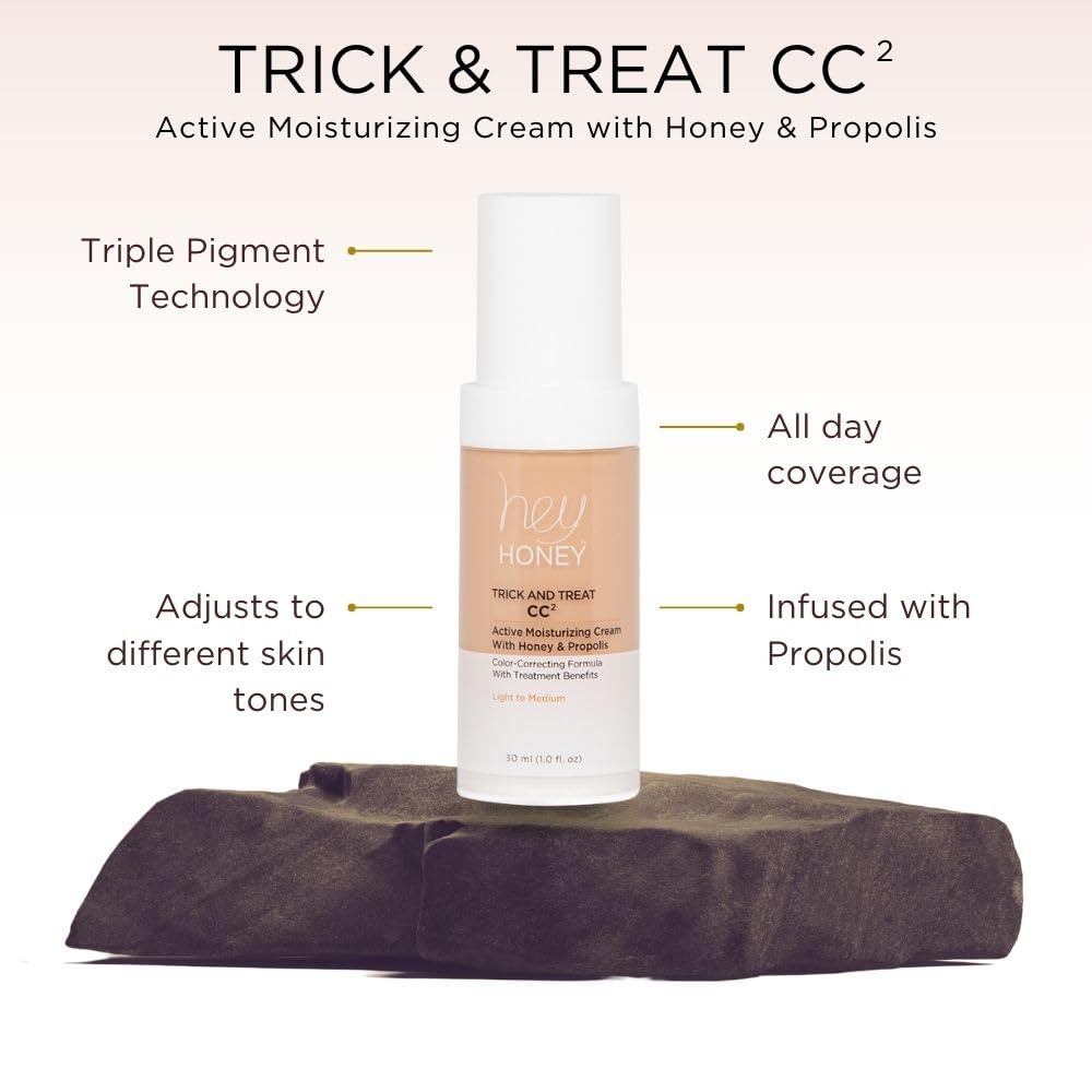 Hey Honey ingredients honey and propolis visual for nourishing benefit