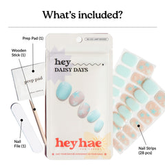 heyhae hands applying a strip, demonstrating easy at-home use