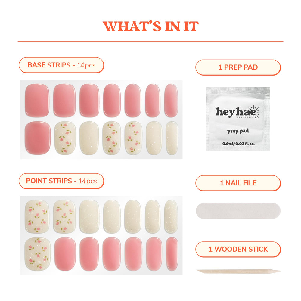 heyhae application in hand showing stretch-fit method for perfect sizing