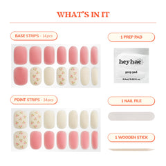 heyhae application in hand showing stretch-fit method for perfect sizing