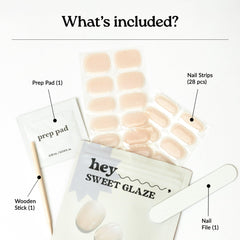 heyhae included tools file wooden stick and prep pad for easy application