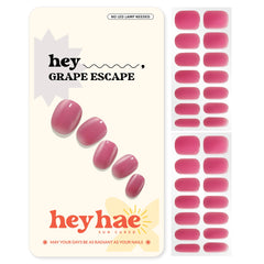 heyhae front packaging showing grape escape shade and full kit benefits