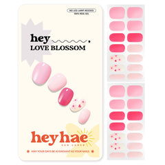 heyhae front packaging showing kit contents and pretty pink design benefit: clear product overview