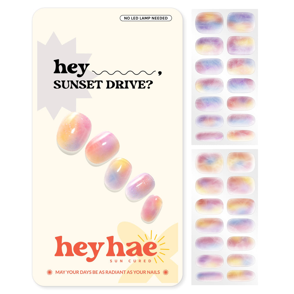heyhae front packaging showing marble pink design and benefit easy salon style