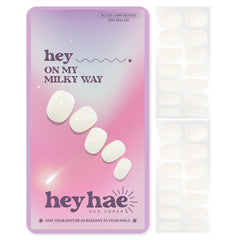 heyhae front packaging showing milky jelly strips and included kit benefits