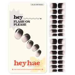 heyhae front packaging showing ombre black pink design and kit contents benefit ease