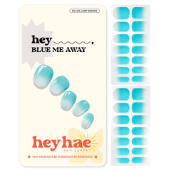 heyhae front packaging showing ombré blue strips and tools, highlights convenience