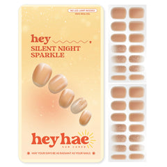 heyhae front packaging showing Silent Night Sparkle set and included tools, clear product overview