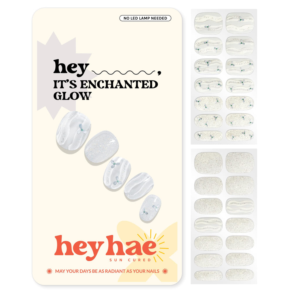 heyhae front packaging showing kit contents and glitter floral design for easy selection