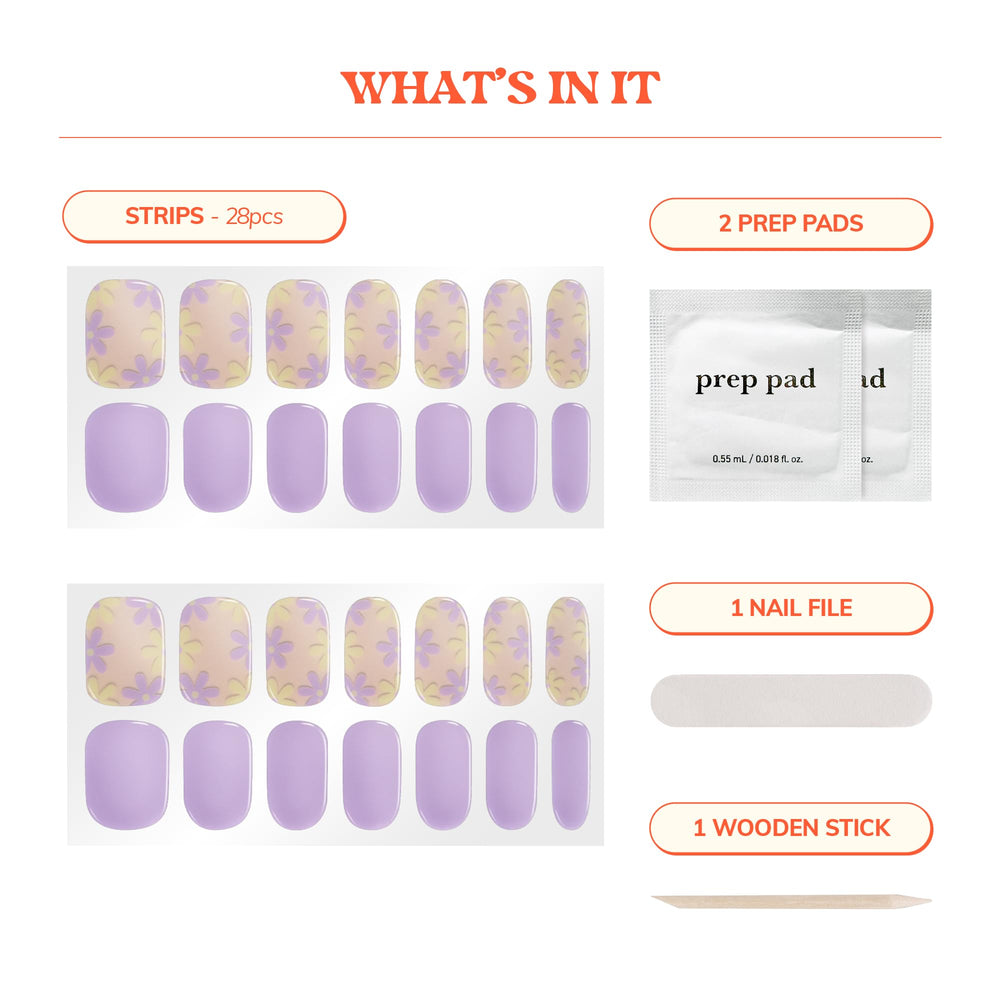 heyhae hand applying strip demonstrating easy stretch benefit: effortless at-home application