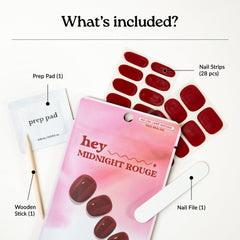 heyhae kit tools with file stick and prep pads for neat application
