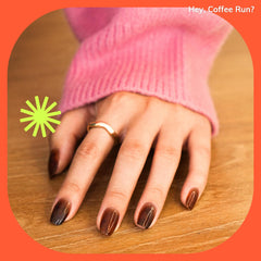 heyhae hand model showing strip size fit and natural-looking coverage benefit