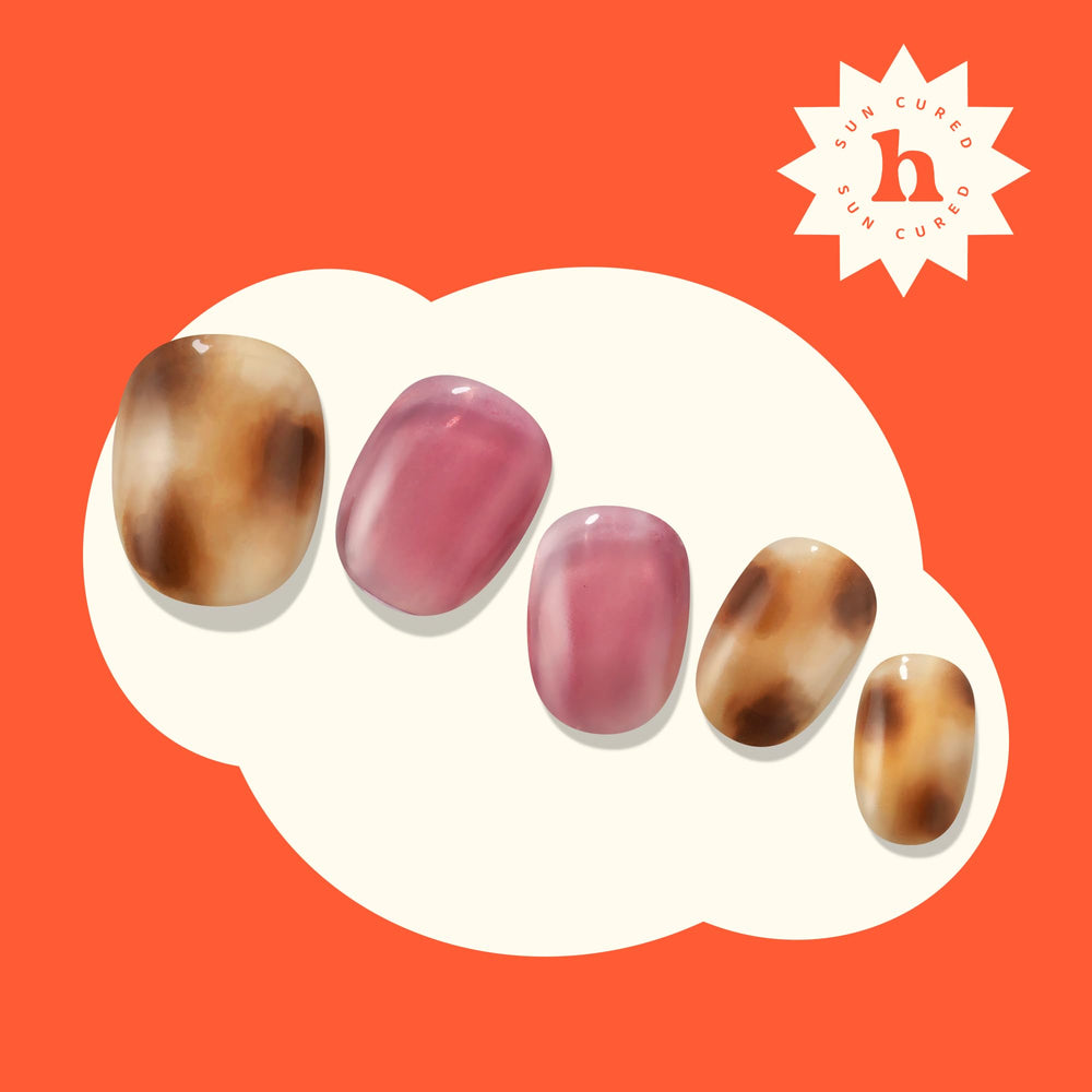 heyhae strip size comparison showing variety for all nail shapes
