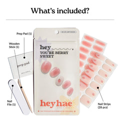 heyhae warming strip in hand before application benefit: improved stretch for perfect fit