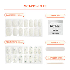 heyhae glossy texture detail highlighting gel finish and salon-quality shimmer effect