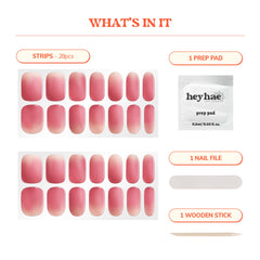 heyhae included tools: prep pad, nail file, wooden stick for complete manicure