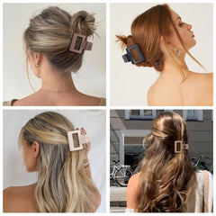 HFLYJPYW clip securing a full updo showing reliable hold for thicker hair