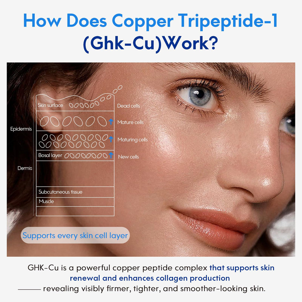 HGQRVEX serum applied on cheek demonstrating smooth absorption benefit
