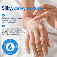 HGQRVEX serum beside facial tool showing pairing benefits