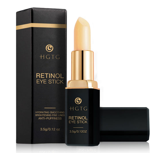 HGTG retinol eye stick front packaging showing product benefits and compact design