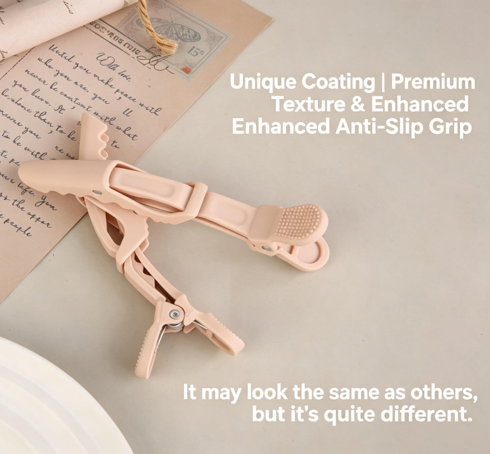 HH&LL clips in salon setup aiding precise sectioning