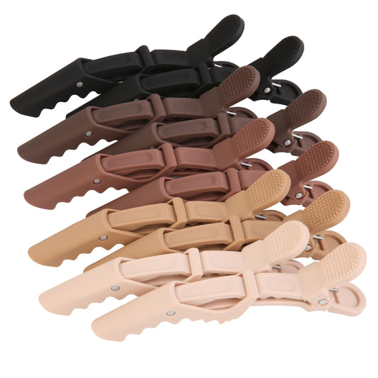 HH&LL front view of matte alligator clip showing secure hold