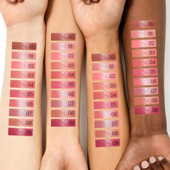 HHLTOH model wearing balm daytime showing natural glossy enhancement benefit