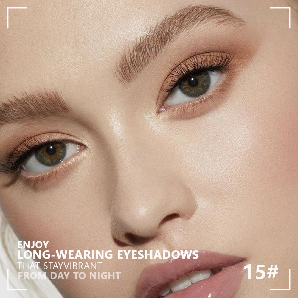 HHLTOH quad open pan view with four nude brown mattes for easy smoky looks