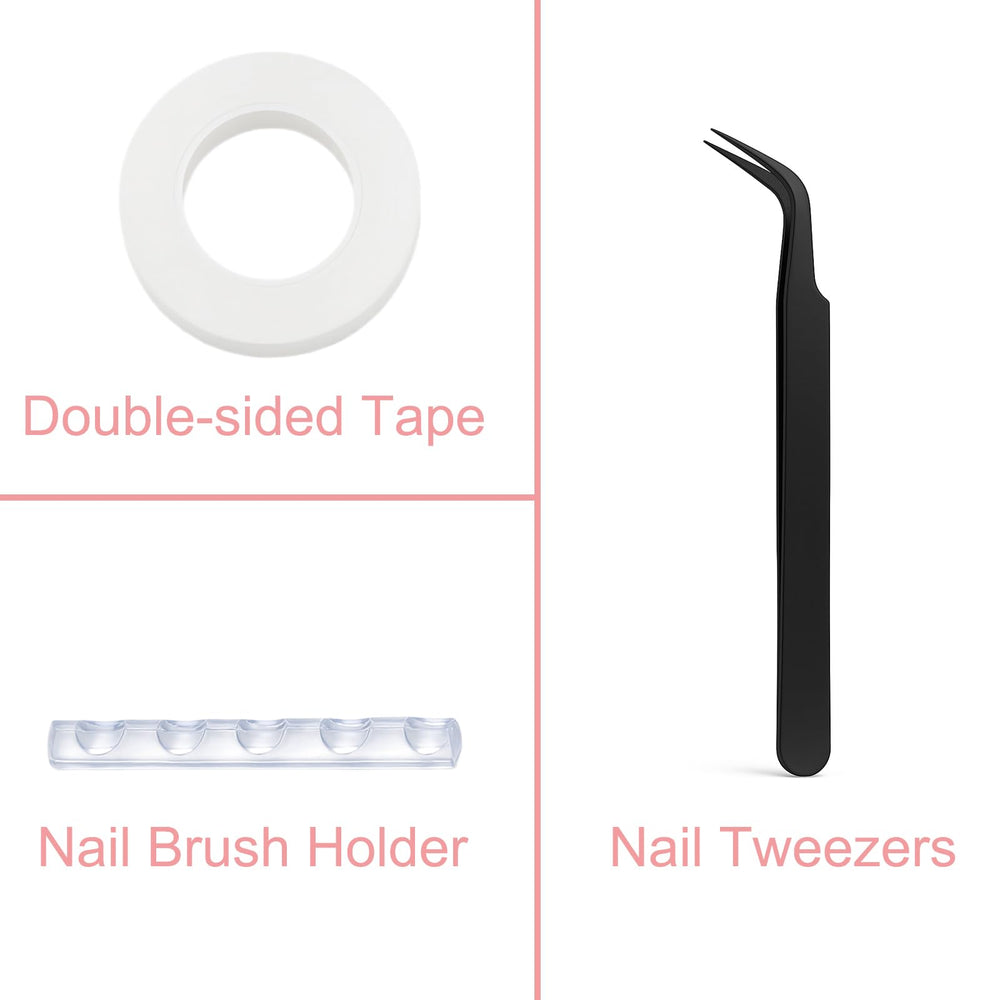 HHOOMY magnetic stands holding press-on tips steady for painting