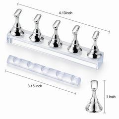 HHOOMY nail stands assembled with tips attached for efficient batch painting
