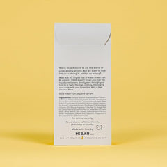 HiBAR Soothe bar held in hand demonstrating compact size and travel ease
