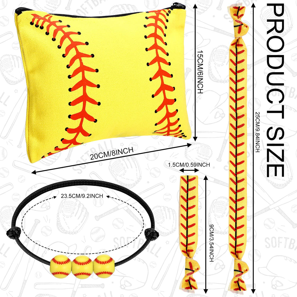 Hicarer bracelet close-up displaying softball charms and adjustable comfort