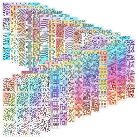 Hicarer front packaging showing 24-sheet set and total 288 vinyls, clear organization benefit